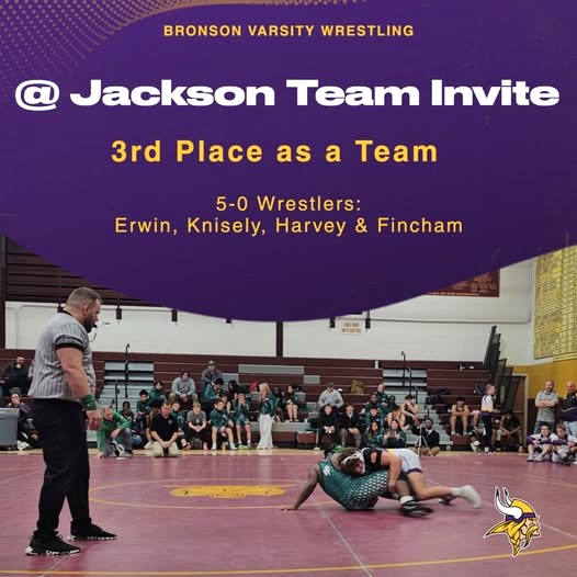 Bronson wrestlers third at JAWS Invitational